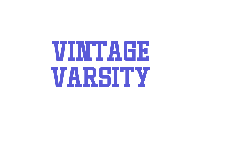 Vintage Varsity Font Download