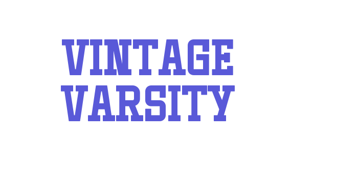 Vintage Varsity Font