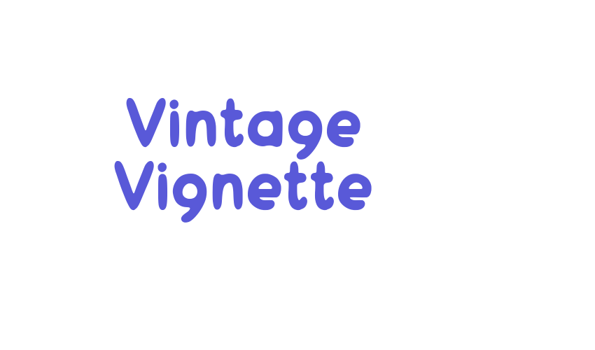 Vintage Vignette Font Download