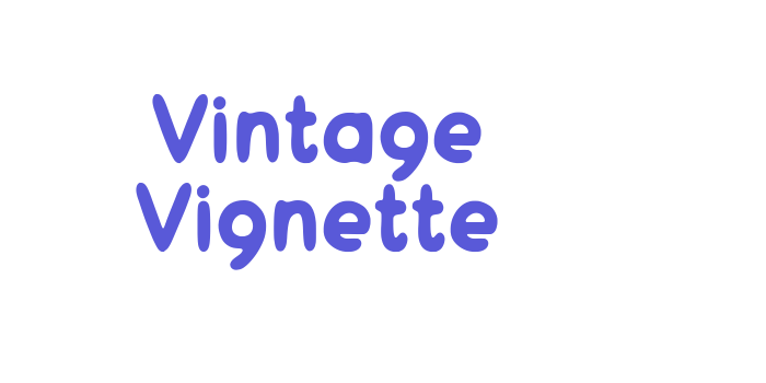 Vintage Vignette Font Download