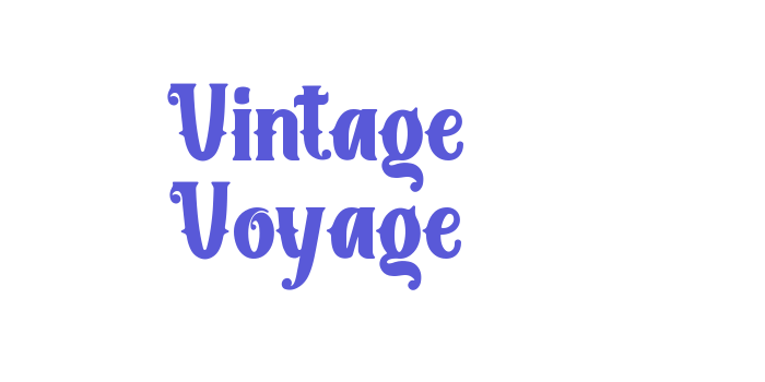 Vintage Voyage Font