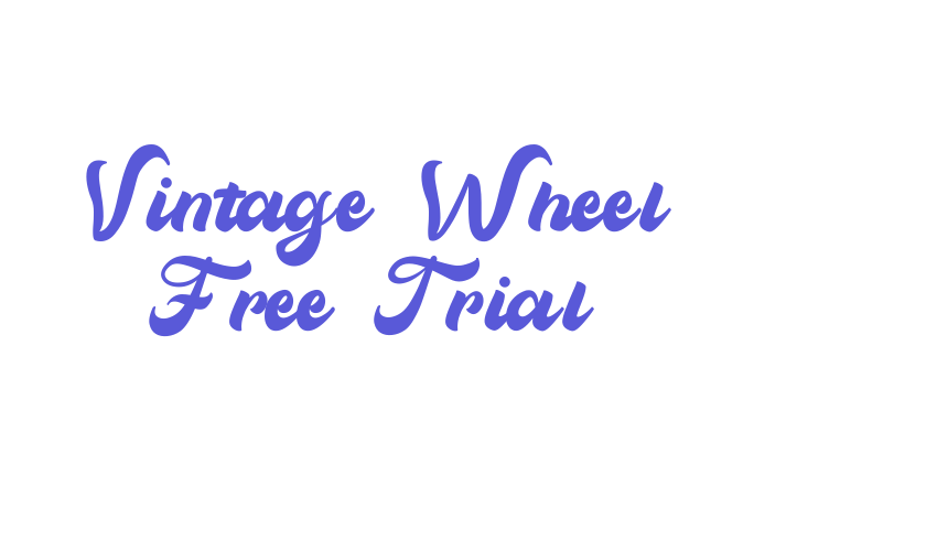 Vintage Wheel Free Trial Font Download