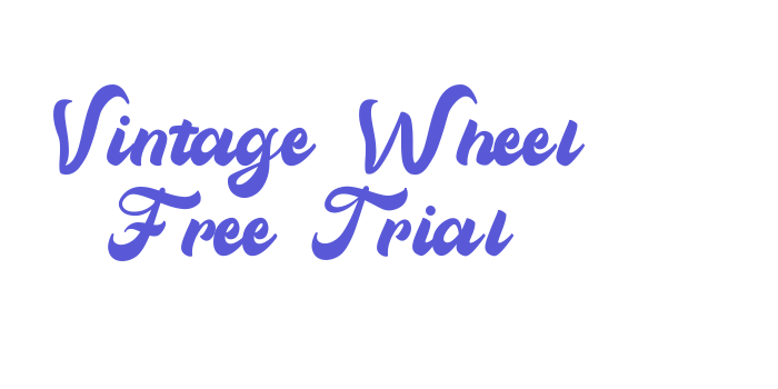 Vintage Wheel Free Trial Font Download