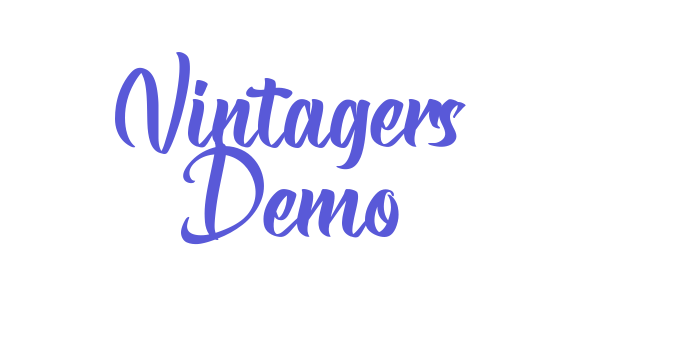 Vintagers Demo Font