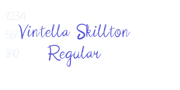 Vintella Skillton Regular font