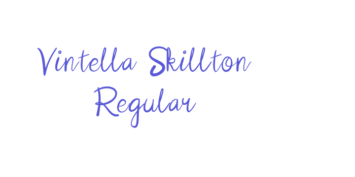 Vintella Skillton Regular Font Download