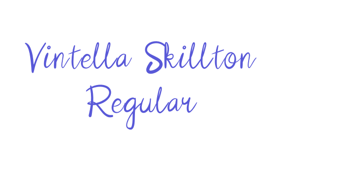 Vintella Skillton Regular Font