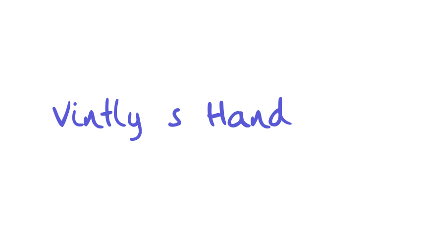 Vintly’s Hand Font Download