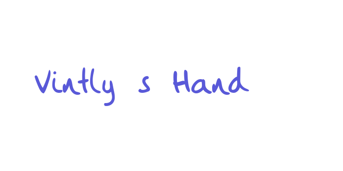 Vintly’s Hand Font Download