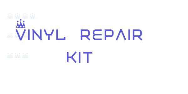 Vinyl repair kit font