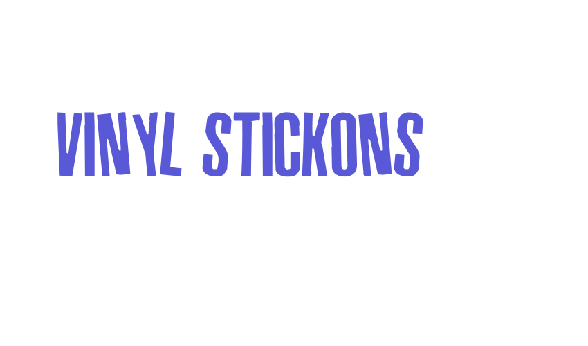 Vinyl Stickons Font Download