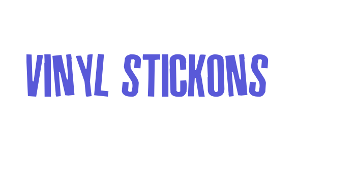 Vinyl Stickons Font Download