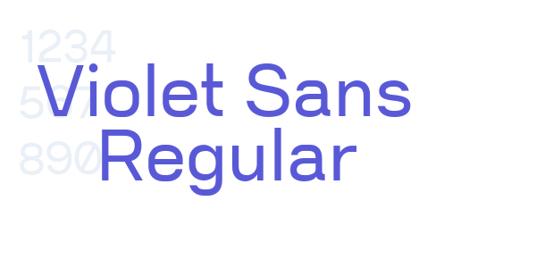 Violet Sans Regular font free