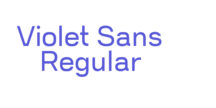 Violet Sans Regular Font Download