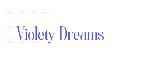 Violety Dreams font free