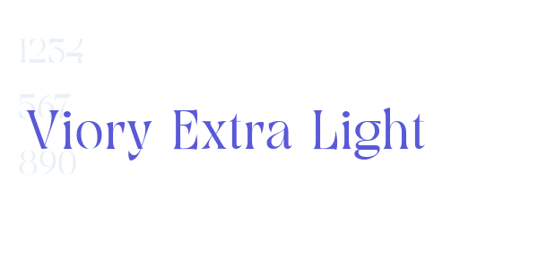 Viory Extra Light font free