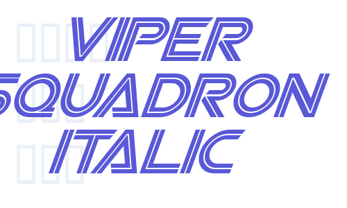 Viper Squadron Italic Font Download