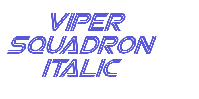 Viper Squadron Italic Font Download