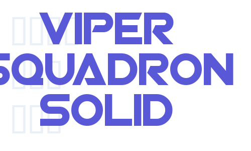 Viper Squadron Solid Font Download