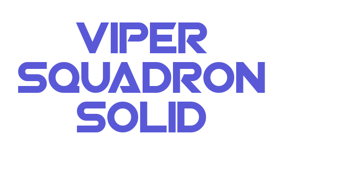 Viper Squadron Solid Font Download