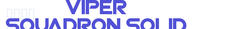 Viper Squadron Solid-font