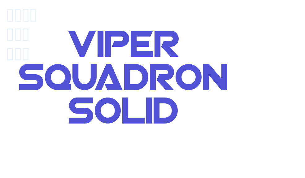 Viper Squadron Solid-font-download