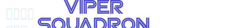 Viper Squadron-font