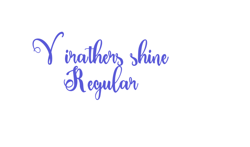 Virathers shine Regular Font