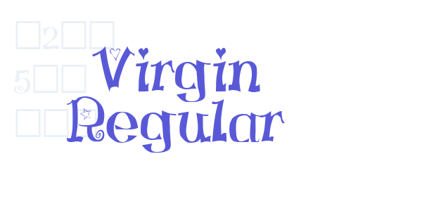 Virgin Regular font