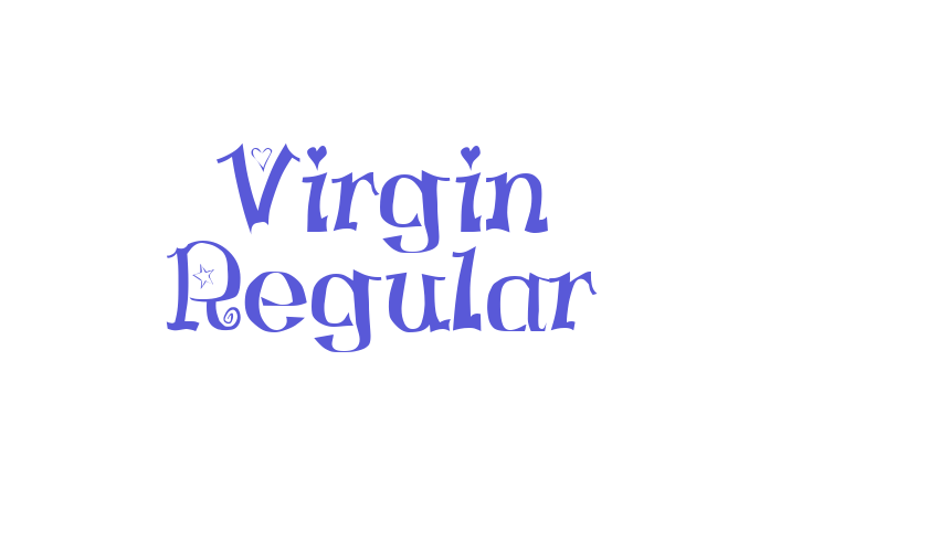 Virgin Regular Font Download