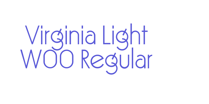 Virginia Light W00 Regular Font Download