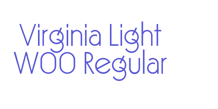 Virginia Light W00 Regular Font