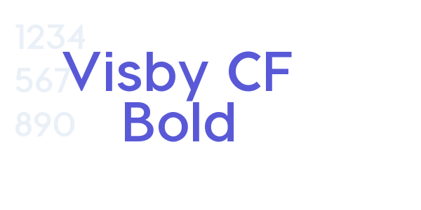 Visby CF Bold font free