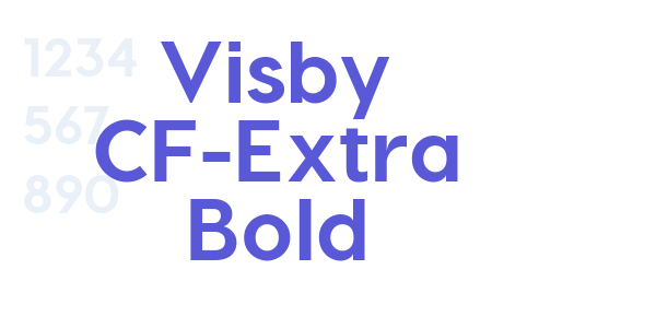 Visby CF-Extra Bold font free