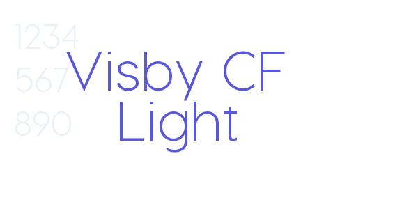 Visby CF Light font free