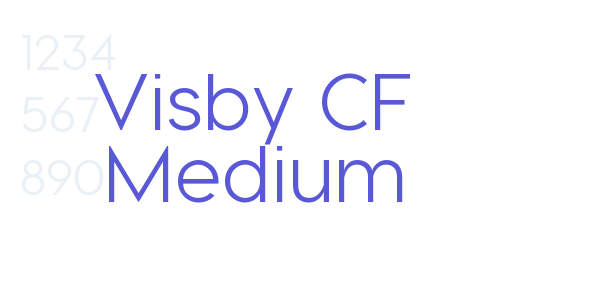 Visby CF Medium font free