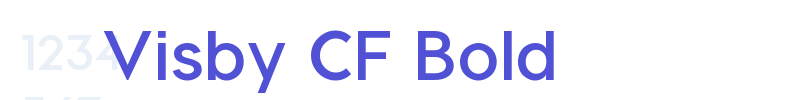 Visby CF Bold-font