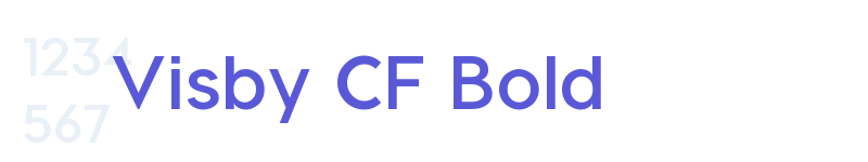 Visby CF Bold-related font