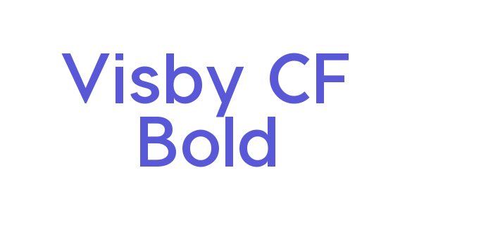 Visby CF Bold Font