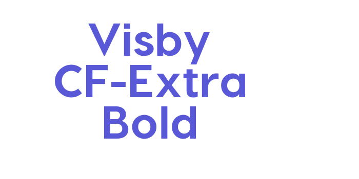 Visby CF-Extra Bold Font Download