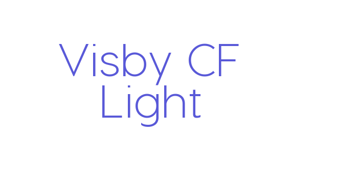 Visby CF Light Font Download