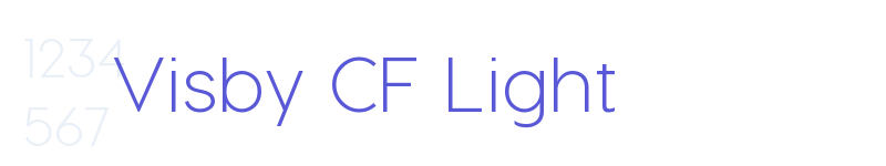 Visby CF Light-related font