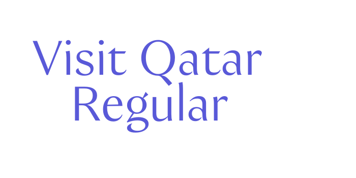 Visit Qatar Regular Font