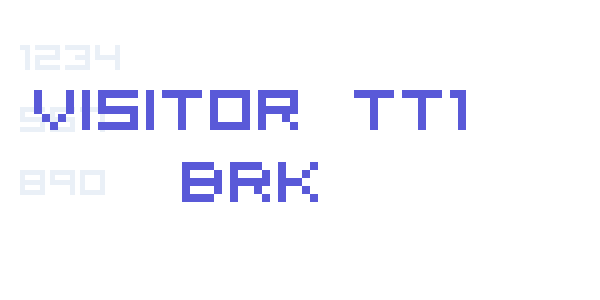 Visitor TT1 BRK font