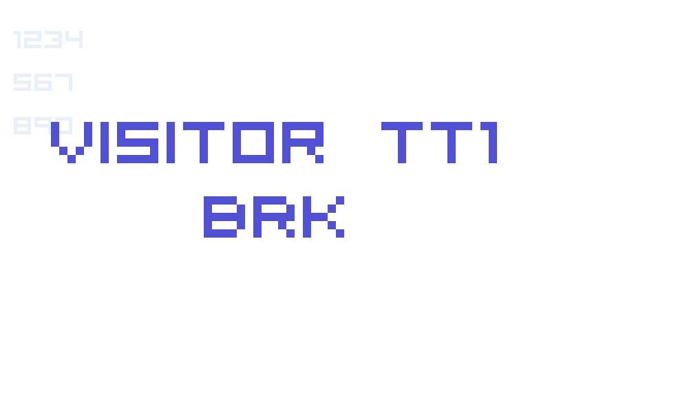 Visitor TT1 BRK-font-download