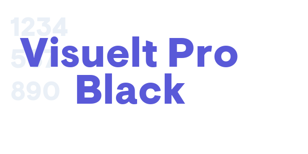 Visuelt Pro Black font free