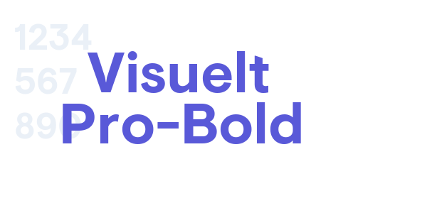 Visuelt Pro-Bold font free