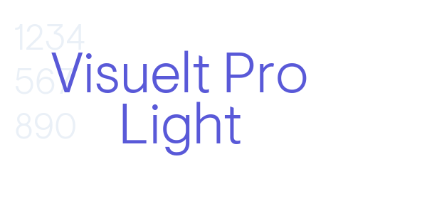 Visuelt Pro Light font free