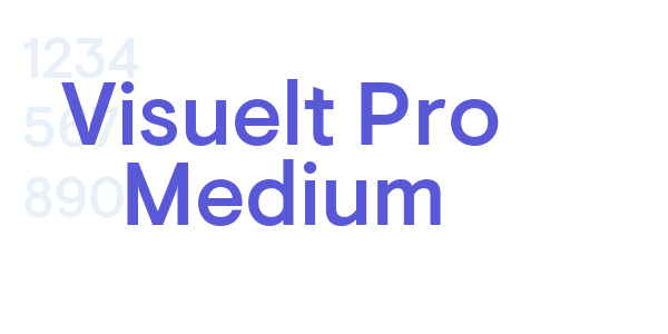 Visuelt Pro Medium font free