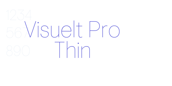 Visuelt Pro Thin font free